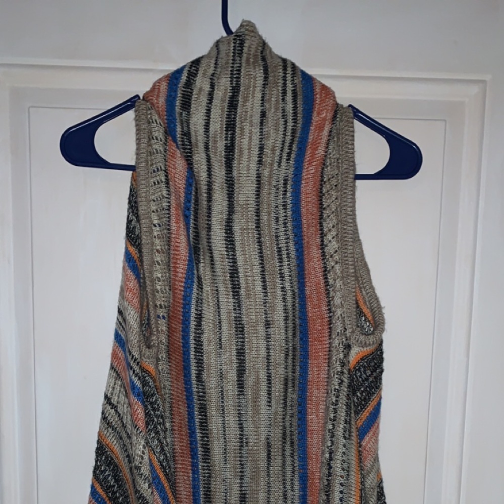 Brown sleeveless cardigan!